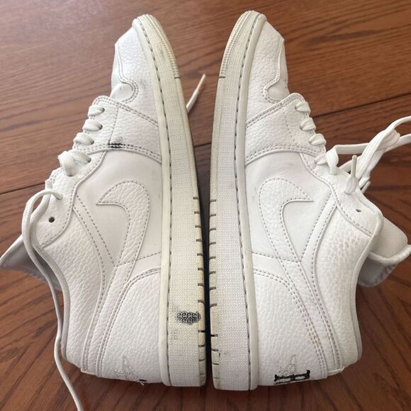 Custom Air Jordan 1 Low Lil Durk OTF Only The Family White Black Men\'s Size 9 main image 5
